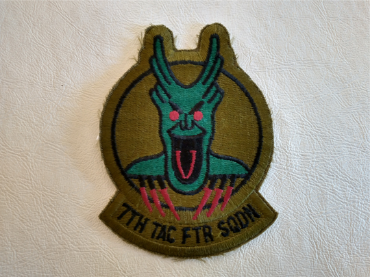 Vintage Subdued 7Th Tactical Fighter Squadron Patch Rams