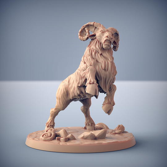 Ram Companion C | Premium 3D Printed Tabletop Miniatures 28mm To 100mm Dnd D&d Dungeons & Dragons 21574