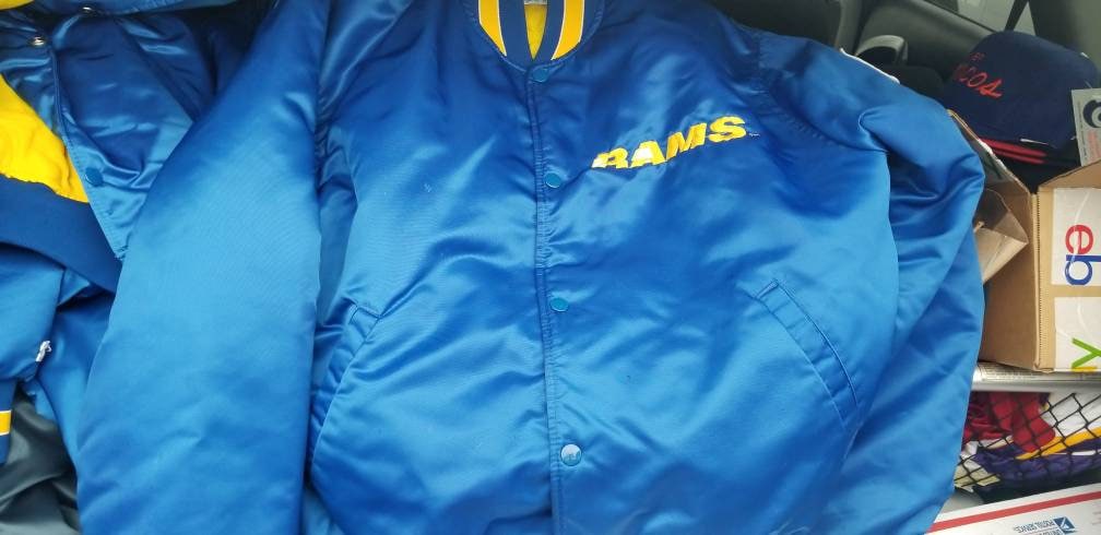 True Xl La Rams Starter Jacket, 90S, Vintage Jacket, Satin Jacket Rams