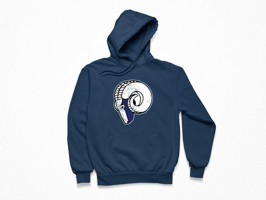 Cleveland Rams 1940S Throwback Hoodie - Retro Distressed Logo Defunct Football Team Fan Sweatshirt Sweater S M L Xl Xxl 3Xl Many Colors