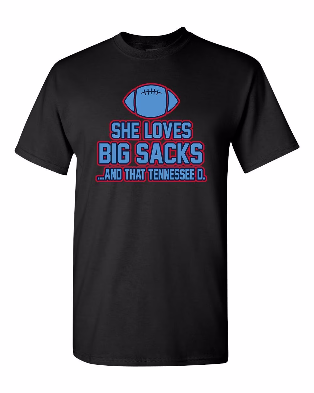 She Loves Big Sacks & That Tennessee D/Titans Shirt Unisex Gift Football Retro