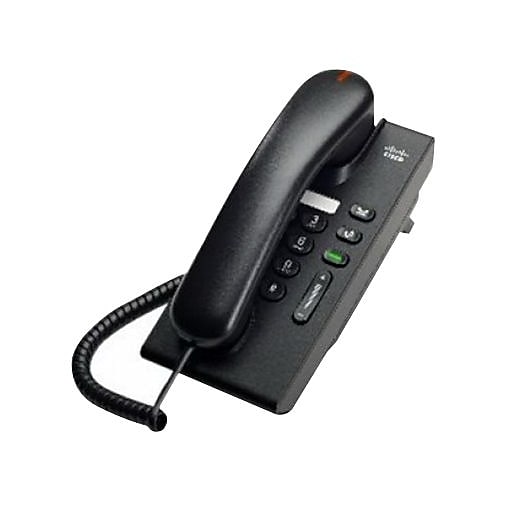 Cisco Unified IP Phone 6901 Slimline CP-6901-CL-K9= Single Line Corded, Charcoal