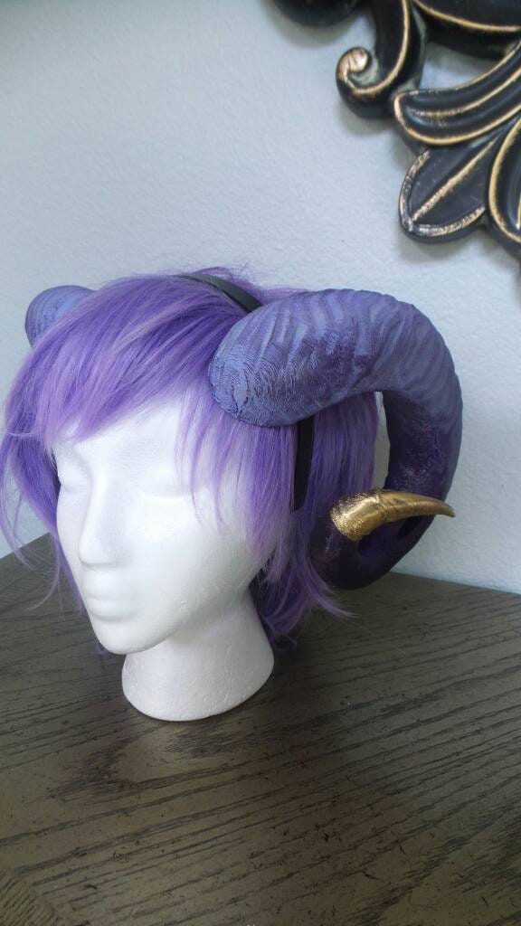Critical Role Ram Horns Mollymauk Tiefling Inspired 3D Printed No Mold Seams