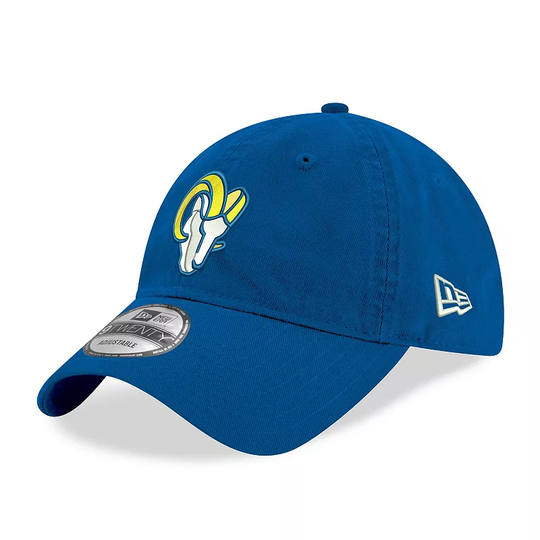 Men's New Era Royal Los Angeles Rams Basic Replica Logo 9TWENTY Adjustable Hat, Blue