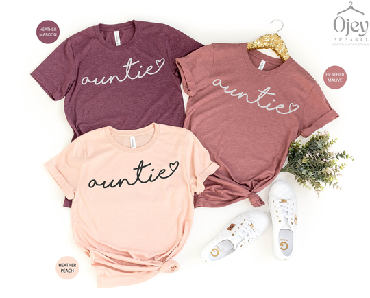 Auntie Shirt, Aunt Gift, Life, Gift For Auntie, T Shirt Birthday, Tshirt, New Tee