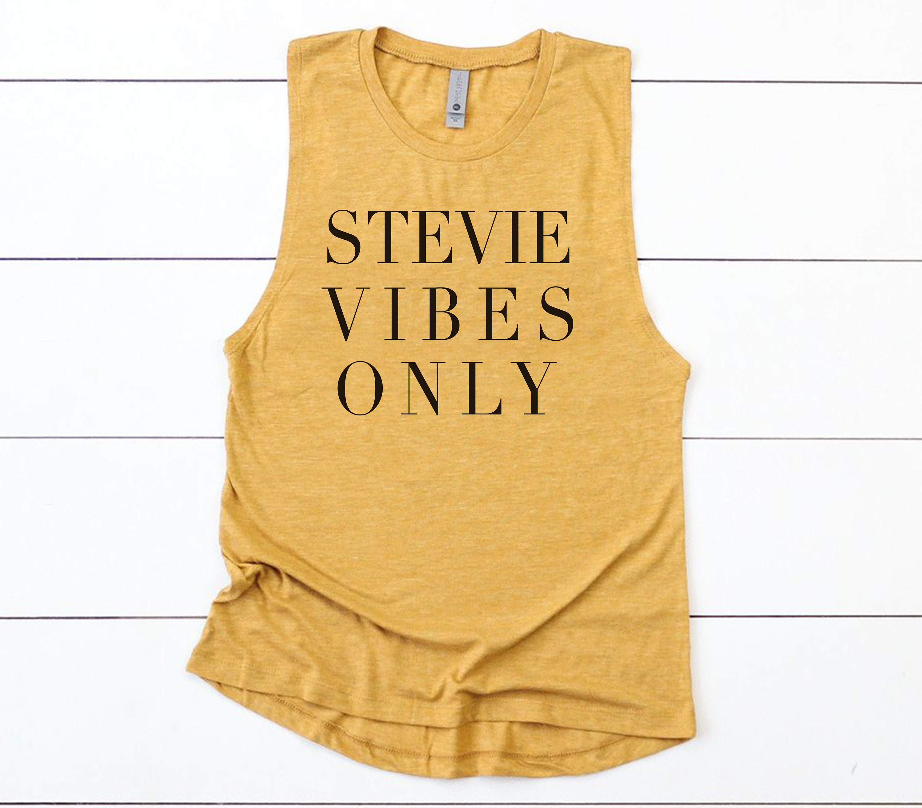 Womens Stevie Vibes Only Tank Top Rock Concert Nicks Fan Tops Concert & Roll Vintage