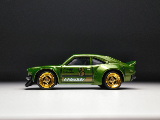 Mazda Rx3 Greddy Hot Wheels | Custom Real Rubber Tires