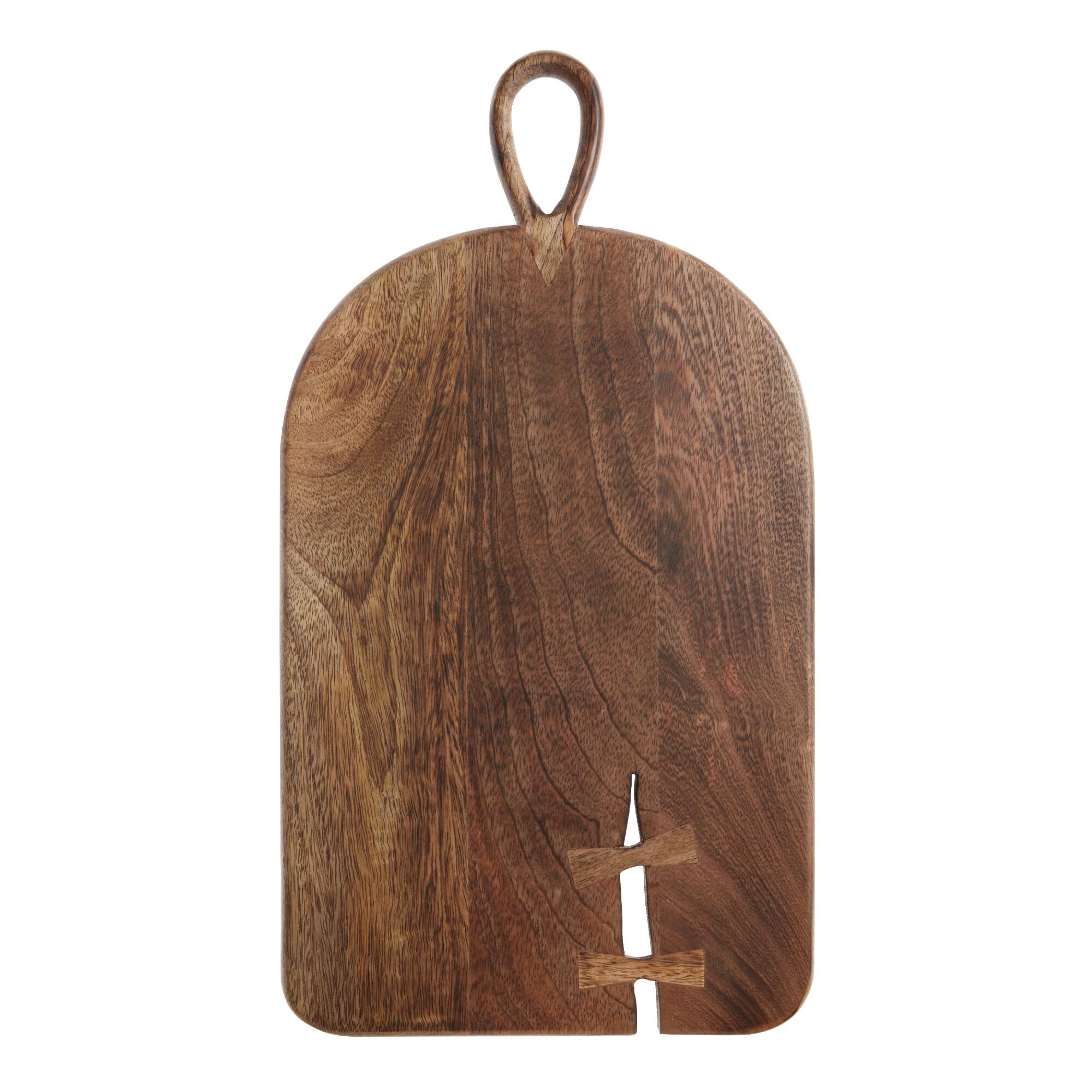 Dark Mango Wood Butterfly Key Cutting Board by World Market