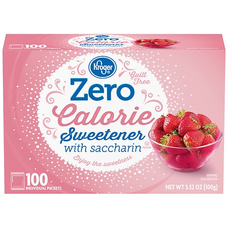 Kroger Zero Calorie Sweetener with Saccharin - 0.35 oz x 100 pack