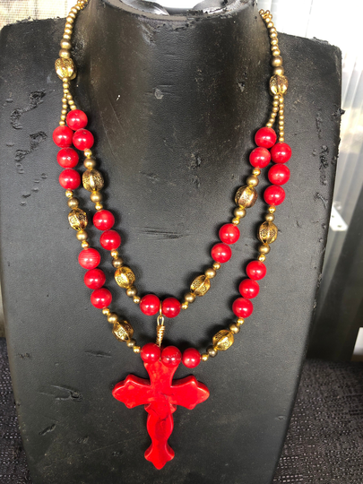 Beaded Necklace Jewelry Handmade Stones
