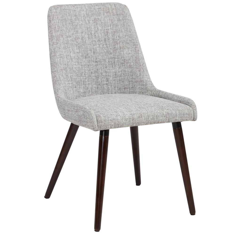 Worldwide Homefurnishings Set of 2 Contemporary/Modern Polyester/Polyester Blend Upholstered Dining Side Chair (Metal Frame) in Brown | 202-247WL/LG