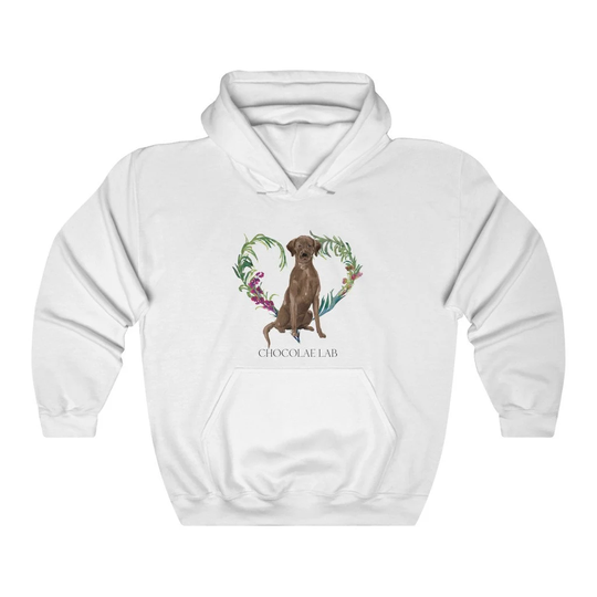 Chocolate Lab Women's Unisex Heavy Blend Hoodie Sweatshirt