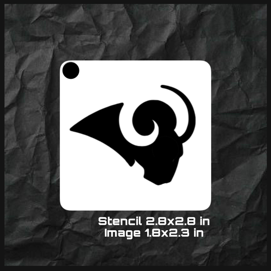 Ram Face Painting Stencil