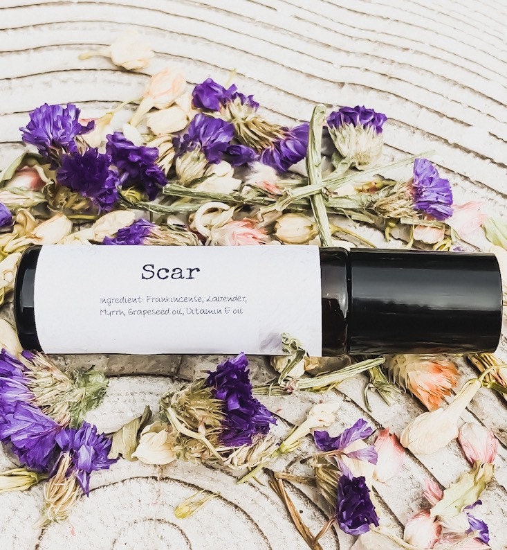 Scar Essential Oil Rollerball Blend 10Ml, Organic, Oils, Therapeutic, Self Care, Skin Gift