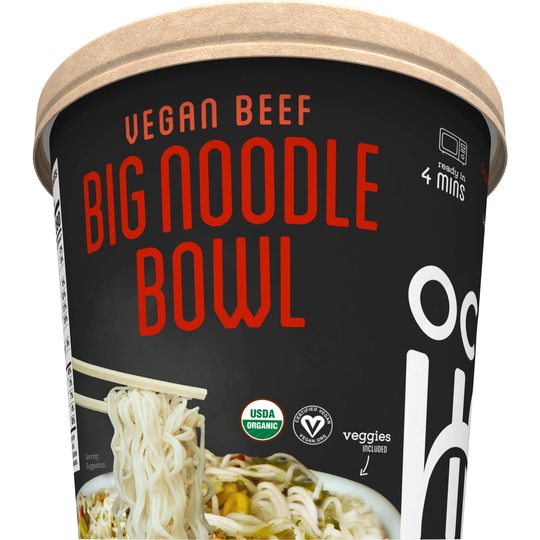 Oceans Halo Big Bowl of Noodles - Vegan Beef, 4.2 oz