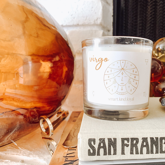 Zodiac Sign Astrology Candle Birthday Gift Idea