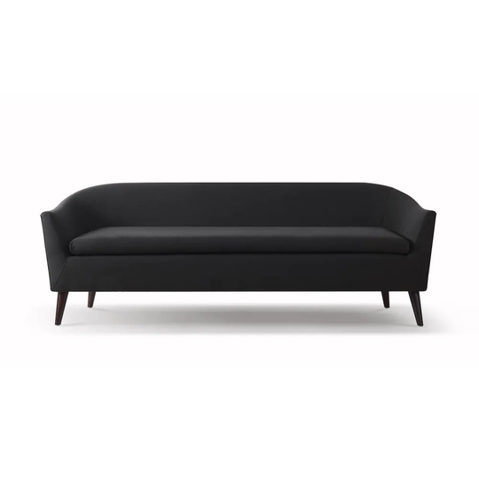 Jennifer Taylor Home Lia Midcentury Jet Black Woven Polyester/Blend Sofa | 63320-3-978