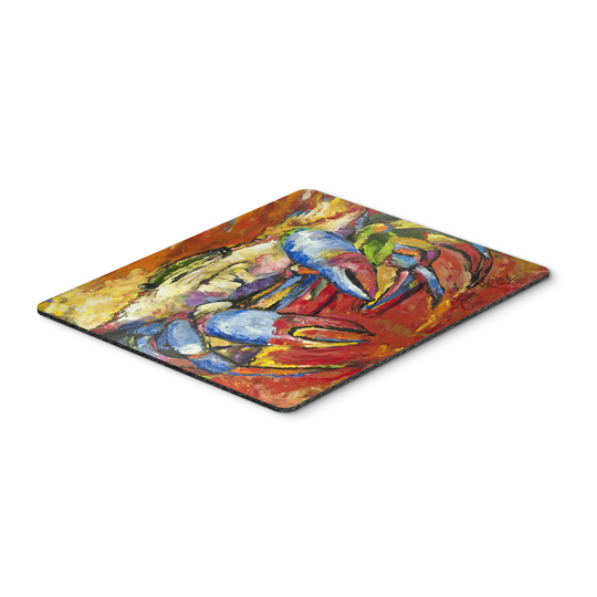 Caroline's Treasures JMK1107MP Blue Crab Red Mouse Pad, Hot Pad or Trivet, Large, multicolor