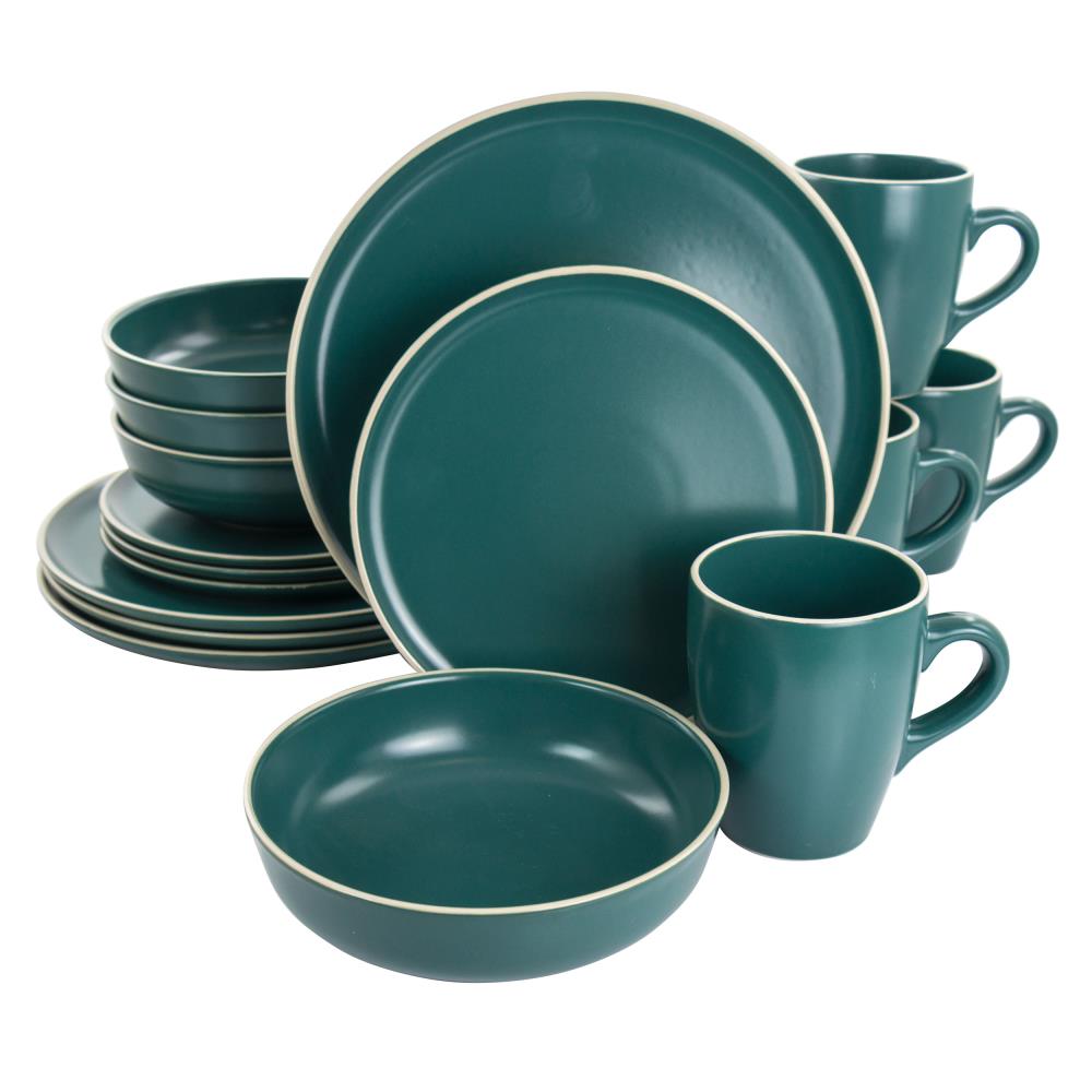Gibson Elite 16-Piece Green Dinnerware | 849114306M