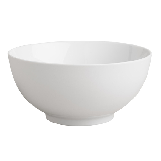 Medium White Porcelain All Purpose Bowls Set Of 2 by World Market