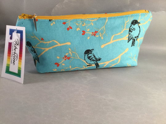 Bluebirds & Sunshine Makeup Bag