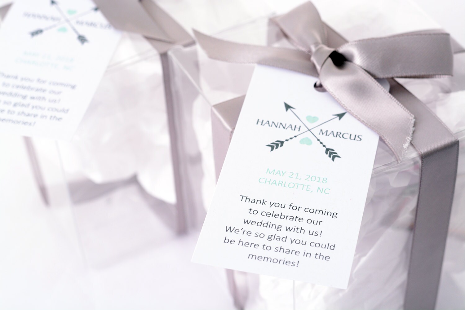 Crossed Arrows Wedding Tags - Wine Bottle Tags, Favor Box Bag Personalized Hanging Gift #wtg-187
