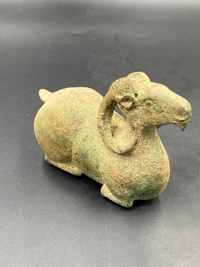 Rare Authentic Very Old Ancient Greek Empire Ram Bronze Figurine Intaglio