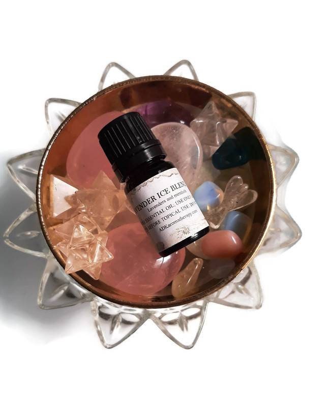 Lavender Ice Essential Oil Blend. Lavenders, Mints, Menthol. 5 Ml