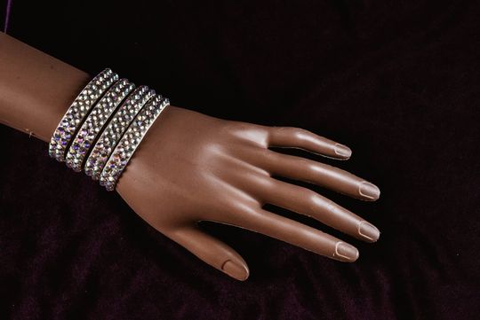 Dance Elastic Bracelets By Amalia Design, Dance Bangles, Ballroom Bracelet, Belly Jewelry, Cuff, Stretch Hand Bracelet