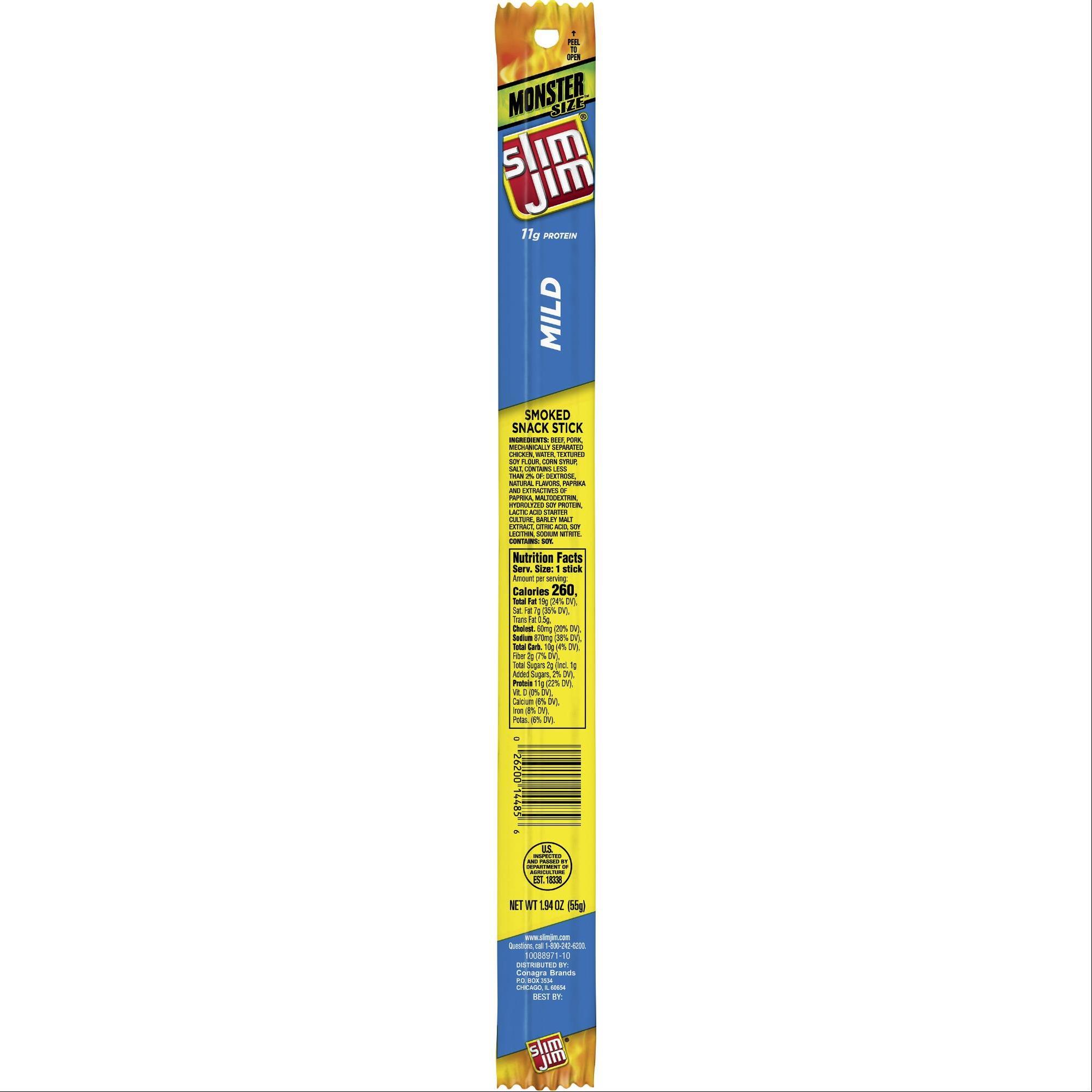 Slim Jim Monster Mild Meat Stick - 1.94 oz