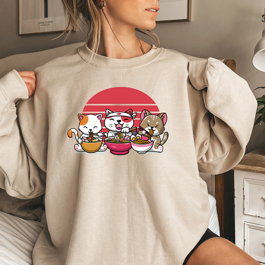 Japanese Pet Ramen Sweatshirt | Manga Sweater Birthday Gift Kawaii Lover For Her