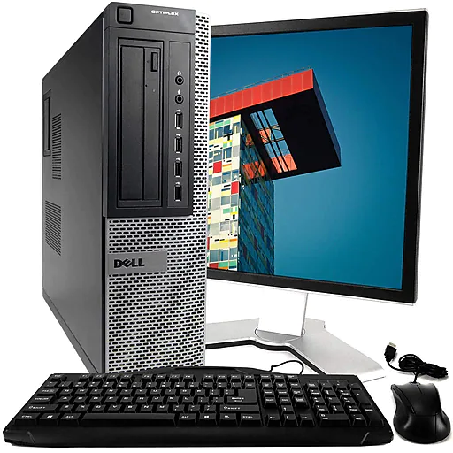 Dell OptiPlex 990 Refurbished Desktop Computer with 20" Monitor, Intel i5, 8GB Memory, 500GB HDD, Windows 10 Pro