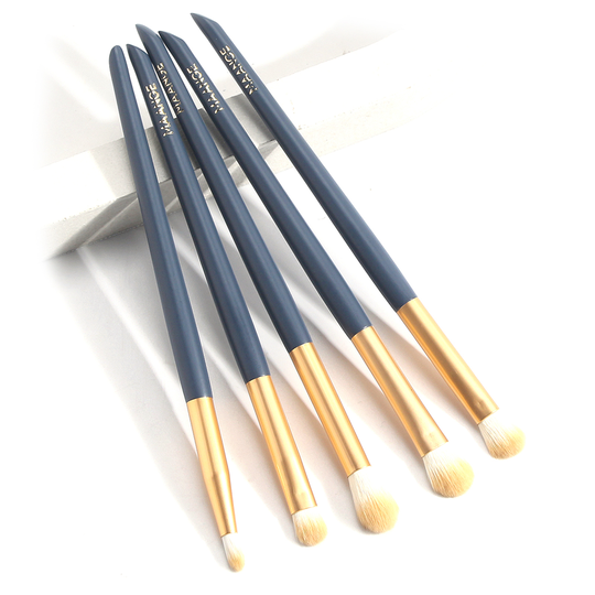 5 7Pcs Women Eye Shadow Makeup Brushes Blending Eyeliner Brow Cosmetic Tool Kit - 5pcs