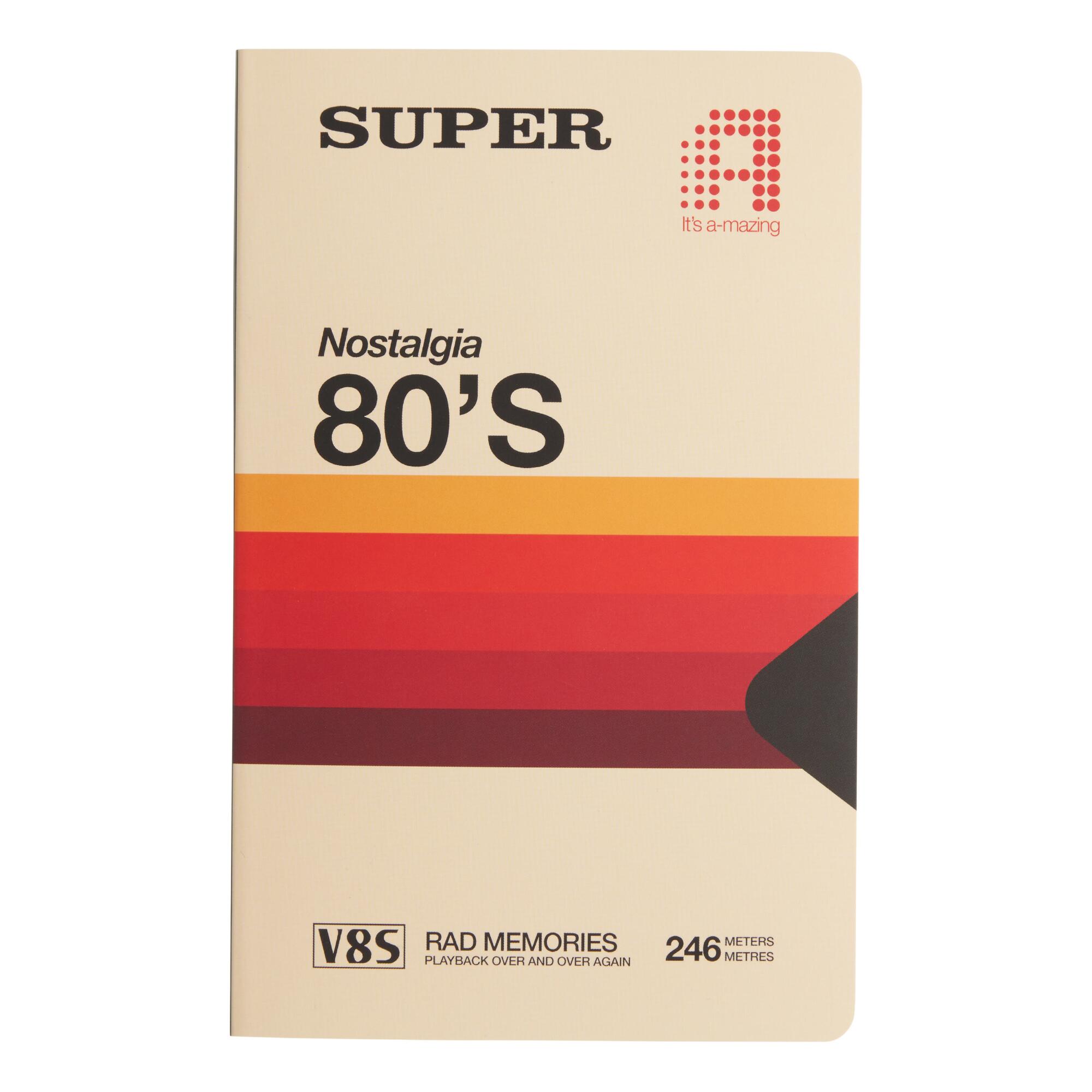 Super Classic '80s Videotape Journal: Red/Natural - Paper by World Market