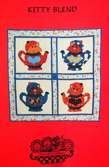 Kitty Blend By Mary Lou Weidman & & Company Vintage Applique Wall Quilt Pattern Packet 1997