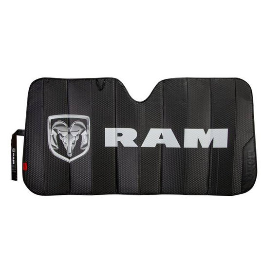 Plasticolor Ram Black Matte Accordion Sunshade