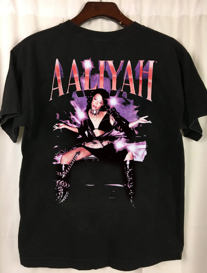 Aaliyah Vintage, Aaliyah Tshirt, Concert Gift Tee For Men Women Unisex T-Shirt