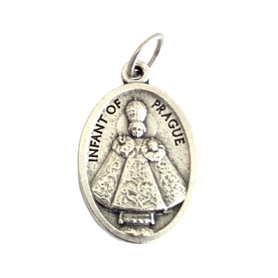 Infant Of Prague Medals Jesus Pendant Guardian Angel Charm 1"