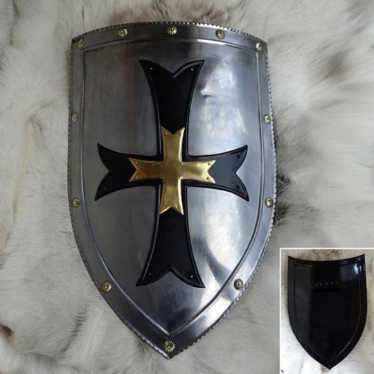 Medieval Knight Crusader Cross Shield ~ Larp Reenactment Cosplay Functional Armour Battle Handmade