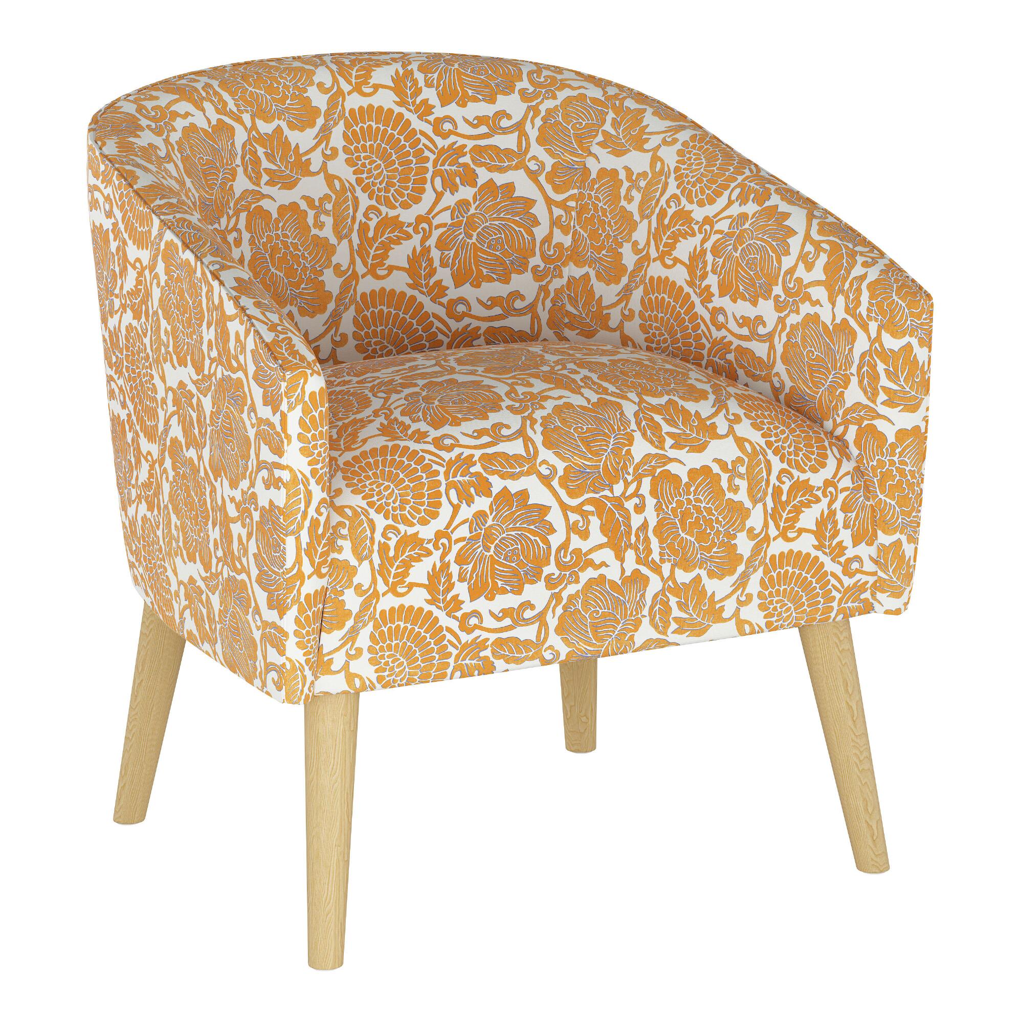 Ilana Upholstered Chair: Blue by World Market