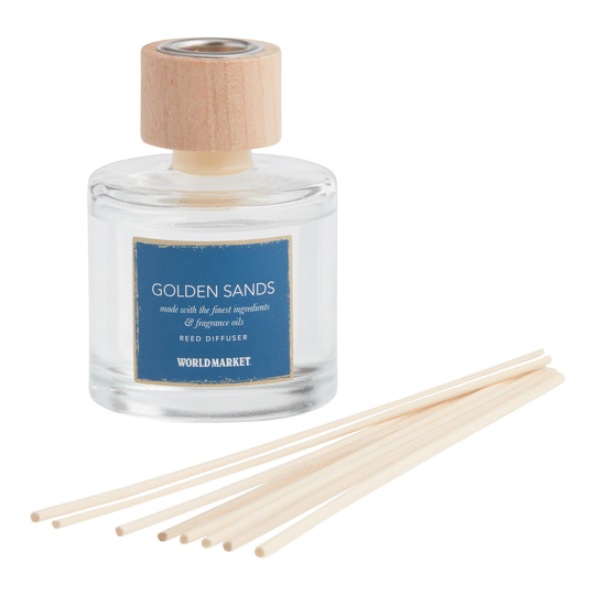 Golden Sands Reed Diffuser: Blue - Glass by World Market