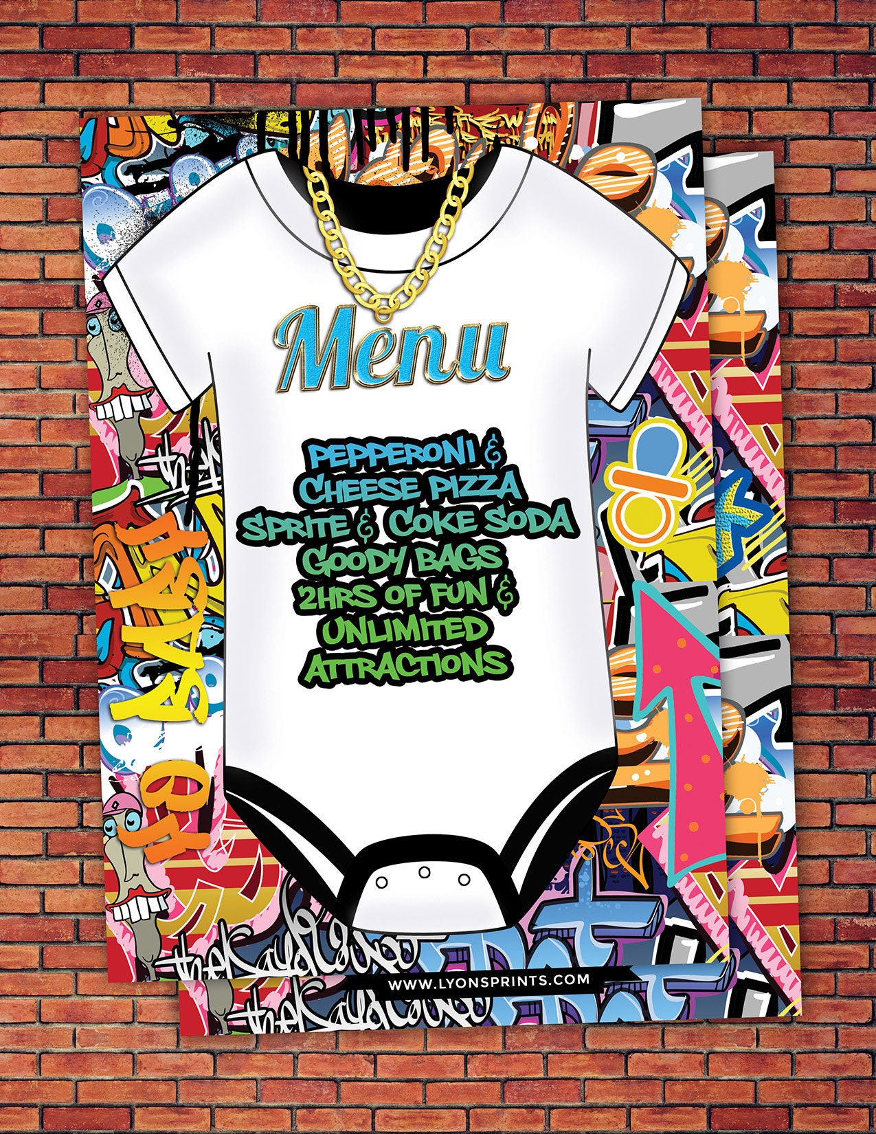Menu, Fresh Prince, Birthday, Baby Shower, Hip Hop, Swagger, 90S, Graffiti, Birthday, Dj, 90S Party, Hiphop Birthday