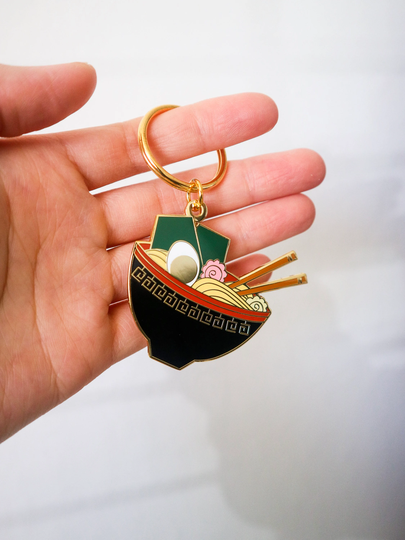 Japanese Ramen Bowl Key Chain Noodle Accessory Gift For Lovers Asian Food