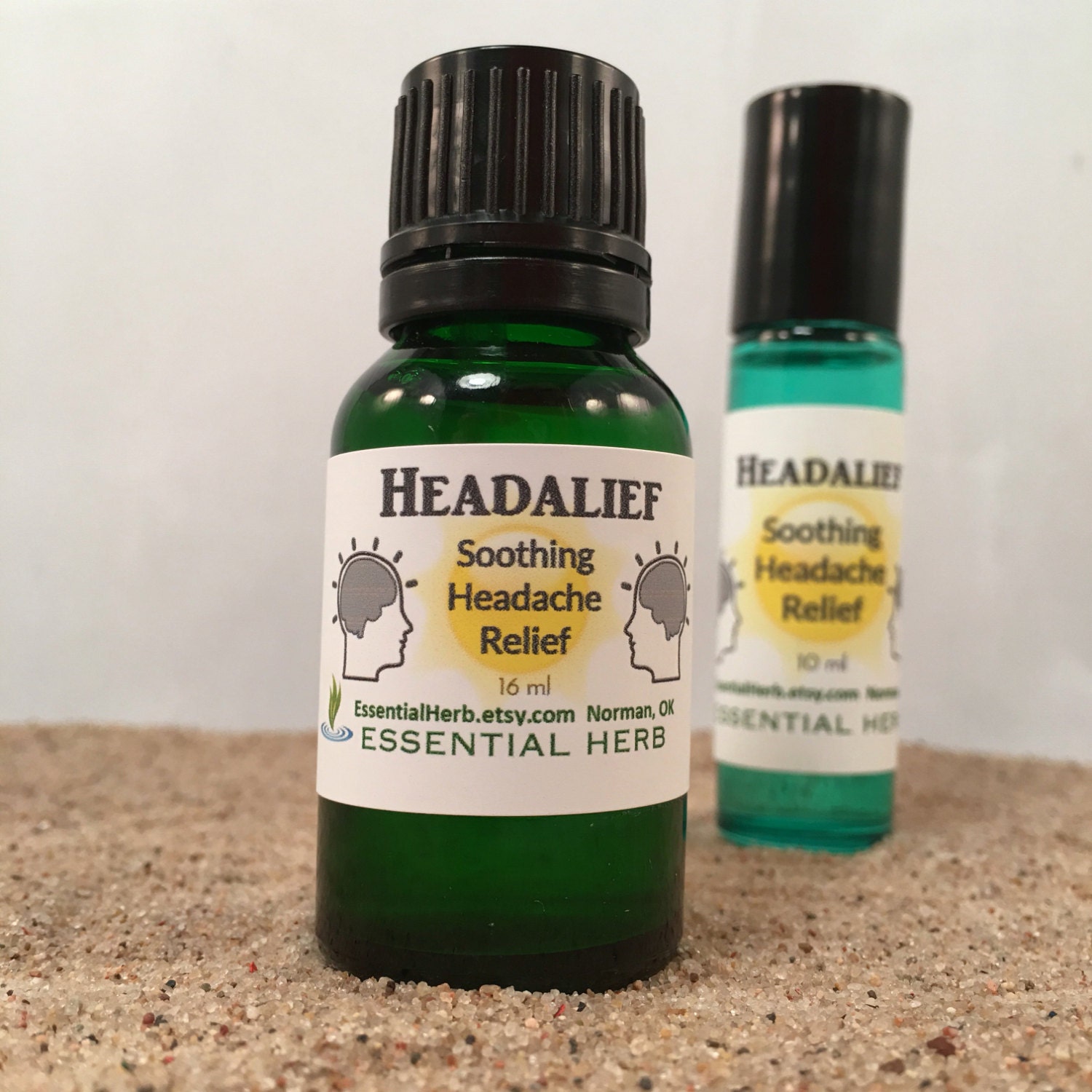 Headalief Headache Essential Oil Blend, Compare Past Tense M-Grain Relief Mygrain
