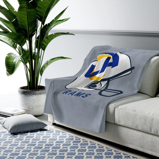 Los Angeles Rams Football Blanket | Birthday Gift Ideas For Your Love One Keep Warm Champion