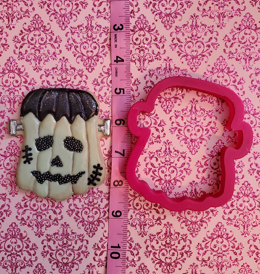 Frankenpumpkin, Frankenstein Pumpkin Cookie Cutter, Halloween Cutter