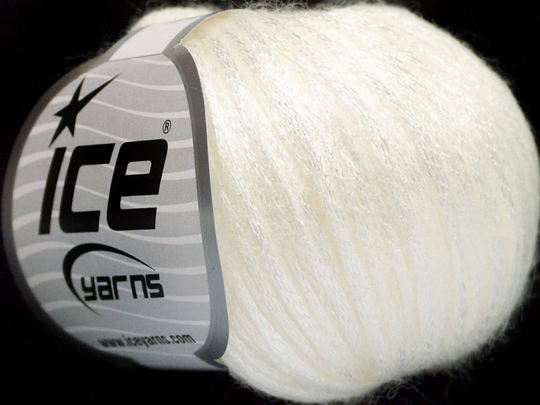 8Pk Rock Star White Yarn, 52016 Ice Shiny, Wool Blend, Wholesale Discount Yarn