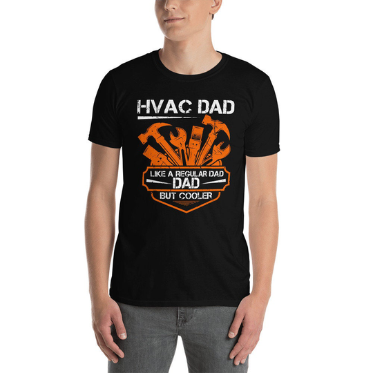 Hvac Dad Father's Day Heating Cooling Technician Handyman Unisex T-Shirt