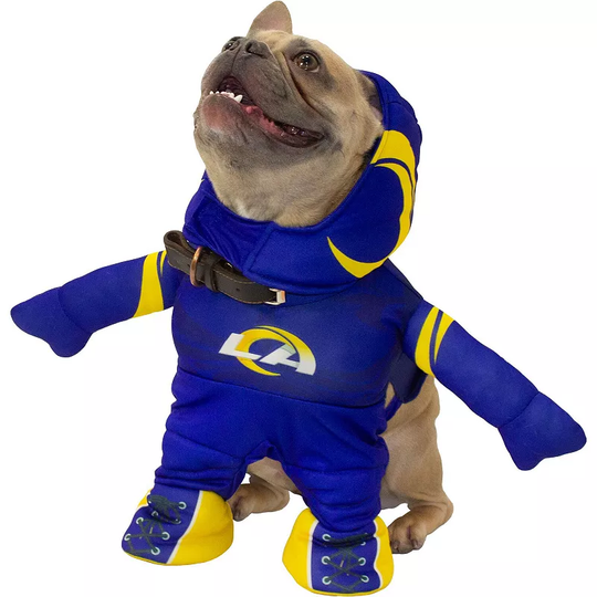 Los Angeles Rams Running Dog Costume, Size: Small, Blue