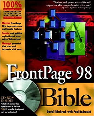 FrontPage 98 Bible by David, Bodensiek, Paul Elderbrock